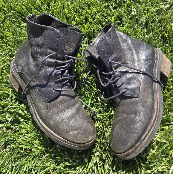 Marséll Women's Black Leather Ankle Boots US Size 7 - Picture 6 of 6